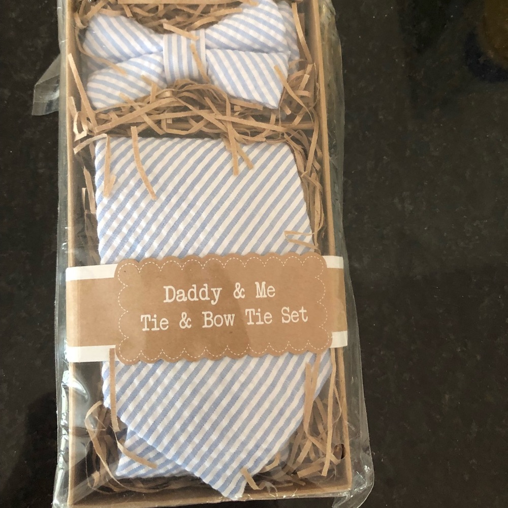 Daddy and me tie and bow tie set